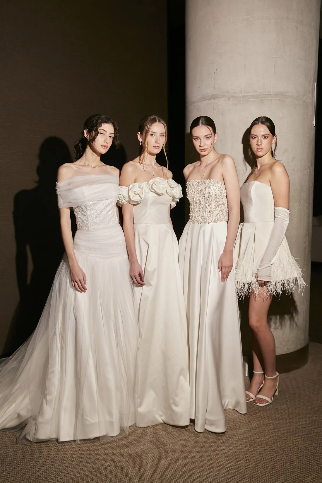 Cuatro looks de la colección Le Blanc